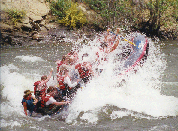 Whitewater river rafting